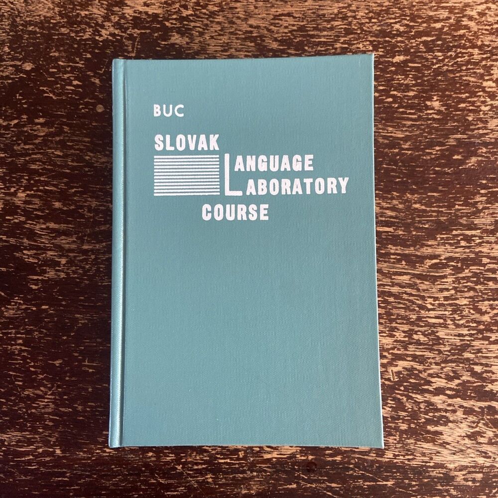 Slovak Language Laboratory Course By Rev. Bonaventure S. Buc 1968 Hardcover BUC